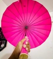 ২৪ শিকের প্রিমিয়াম ছাতা MOON ( Pink Color )