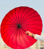 ২৪ শিকের প্রিমিয়াম ছাতা MOON ( Meroon Color )
