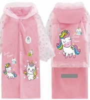 (5-7Y) Kids Premium Raincoat 09 (Pink Color)